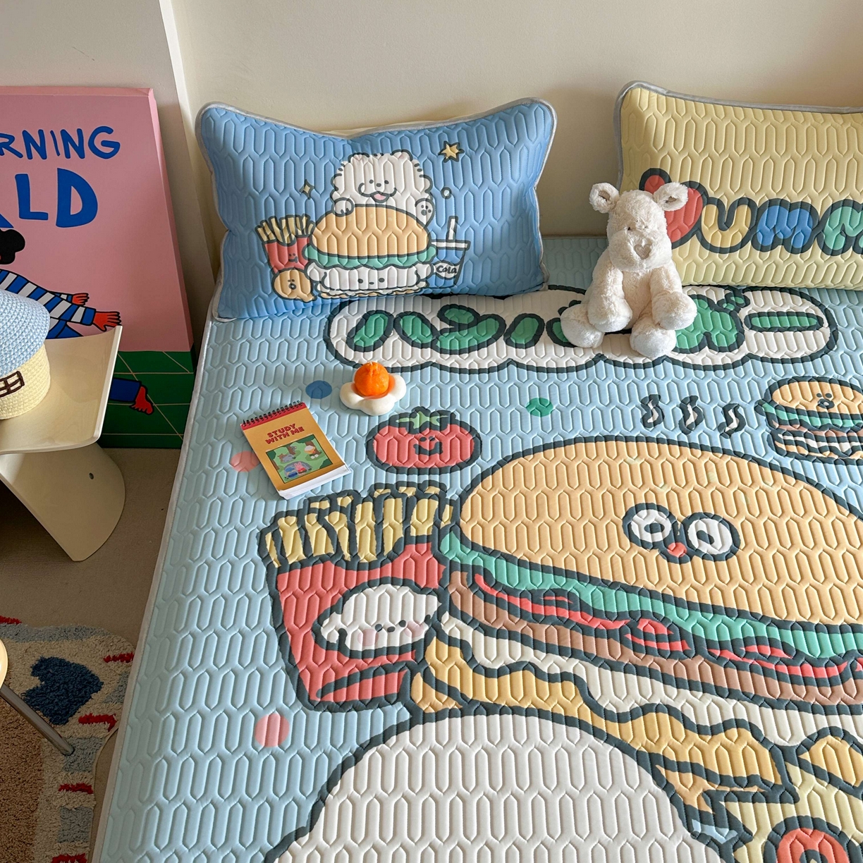 91家纺网 家纺一手货源 找家纺 （总）美乐迪家纺2025新款凉感丝乳胶凉席夏被夏凉被空调被