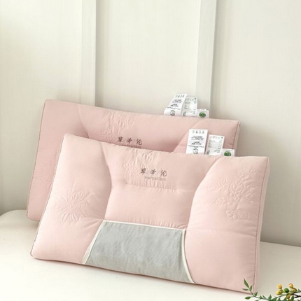 爱尚家枕芯 2025新款植物精华抗菌草本枕枕头枕芯 粉色（48*74cm/只）