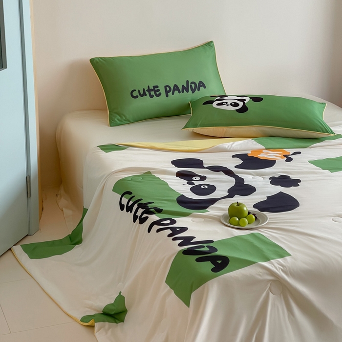 91家纺网 家纺一手货源 找家纺 （总）大彩家居 2025新款凉感丝大版数码印花夏凉被