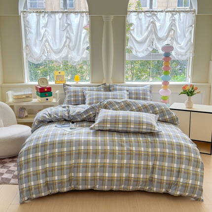 91家纺网 家纺一手货源 找家纺 （总）佑佳家纺 2025年新款铂金棉芦荟棉学生三件套四件套 单被套 单枕套「支持定做各种尺寸」