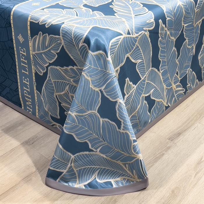 91家纺网 家纺一手货源 找家纺 许林家纺  2025新款冰丝凉席床单款凉席三件套 天堂鸟