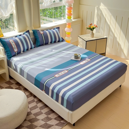 佑佳家纺 2025年新款铂金棉芦荟棉单床笠，有配套枕套「支持定制各种尺寸」 好生活