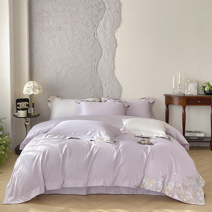 91家纺网 家纺一手货源 找家纺 （总）直播爆款A类100支长绒棉夹棉床盖床笠四件套全棉纯棉床单加厚高端重工刺绣四季款床上用品