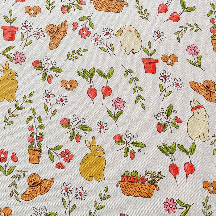 91家纺网 家纺一手货源 找家纺 晓时候2025新款老粗布床笠凉席 花丛兔