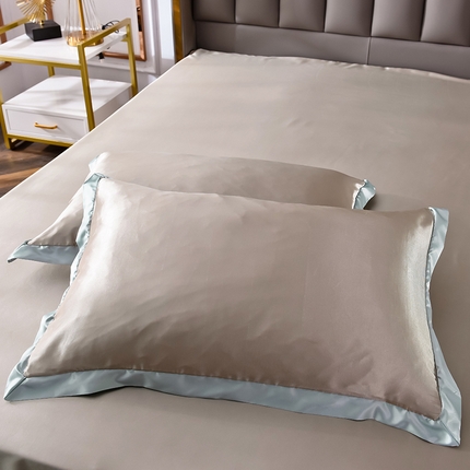 91家纺网 家纺一手货源 找家纺 （总）经年 2025年奢华真丝手感水洗冰丝天丝单枕套-初见系列 直播爆款