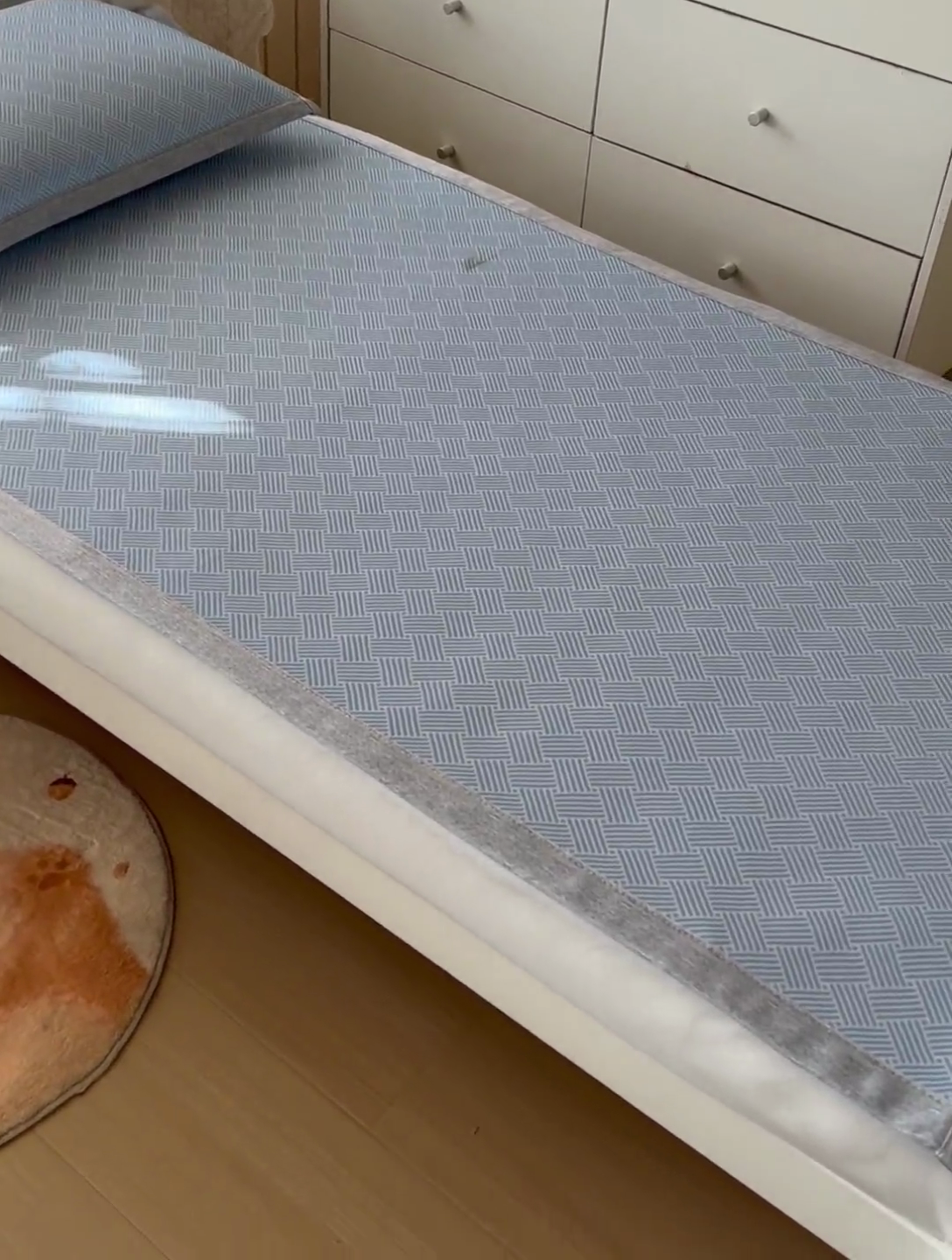 91家纺网 家纺一手货源 找家纺 （总）凌云 2025新款学生宿舍提花凉感冰丝席