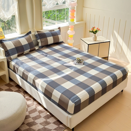 91家纺网 家纺一手货源 找家纺 （总）佑佳家纺 2025年新款铂金棉芦荟棉单床笠，有配套枕套「支持定制各种尺寸」