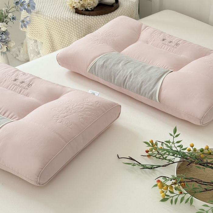 91家纺网 家纺一手货源 找家纺 爱尚家枕芯 2025新款植物精华抗菌草本枕枕头枕芯 粉色（48*74cm/只）