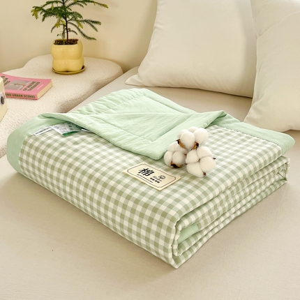 91家纺网 家纺一手货源 找家纺 （总）爱宝被业 2025新款A类无印风针织棉新疆棉花夏被