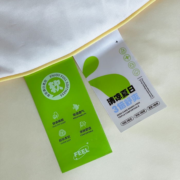 91家纺网 家纺一手货源 找家纺 大彩家居 2025新款凉感丝大版数码印花夏凉被 呆萌小企鹅