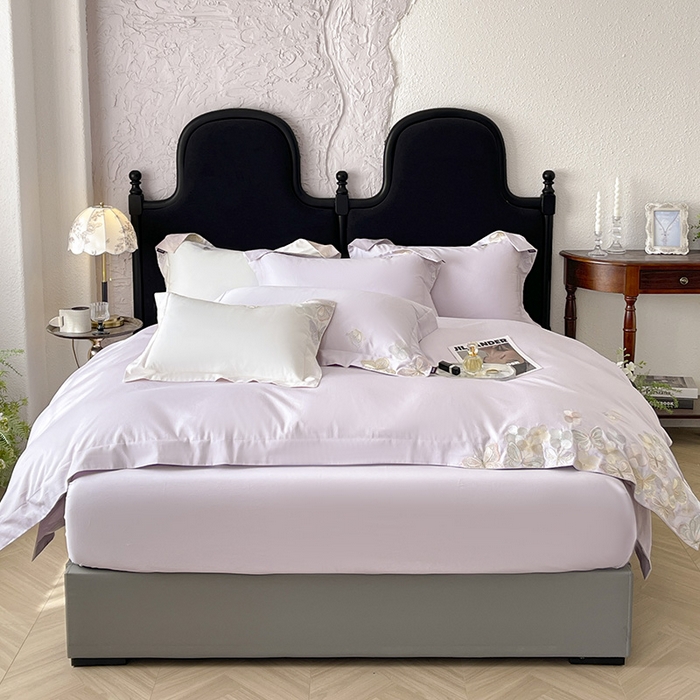 91家纺网 家纺一手货源 找家纺 （总）直播爆款A类100支长绒棉夹棉床盖床笠四件套全棉纯棉床单加厚高端重工刺绣四季款床上用品