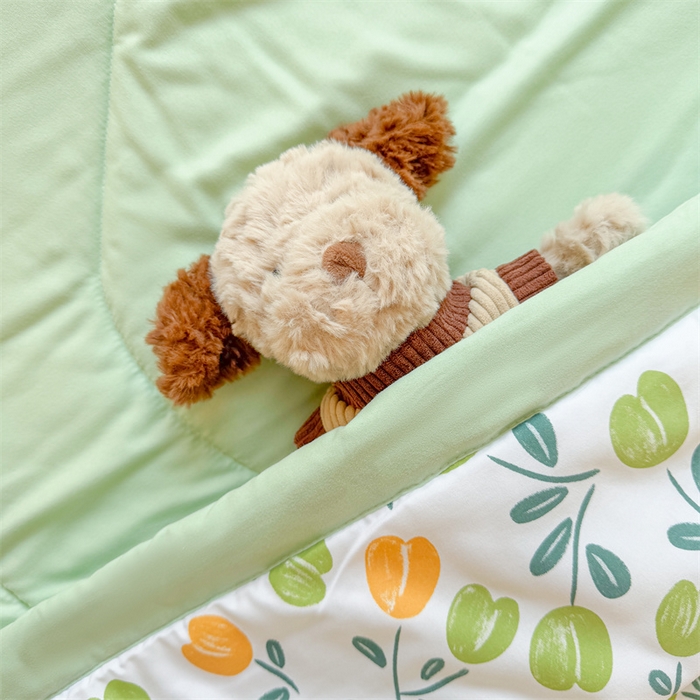 91家纺网 家纺一手货源 找家纺 雅颂缘 2025新款印花水洗棉新疆棉花夏被 诗情画意