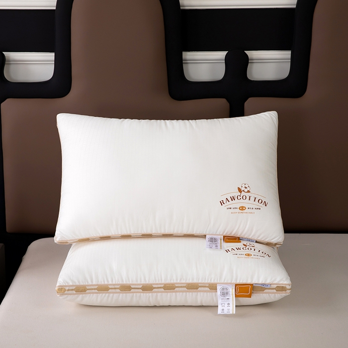 91家纺网 家纺一手货源 找家纺 （总）2025新款全棉提花华夫格羽丝枕 枕头枕芯