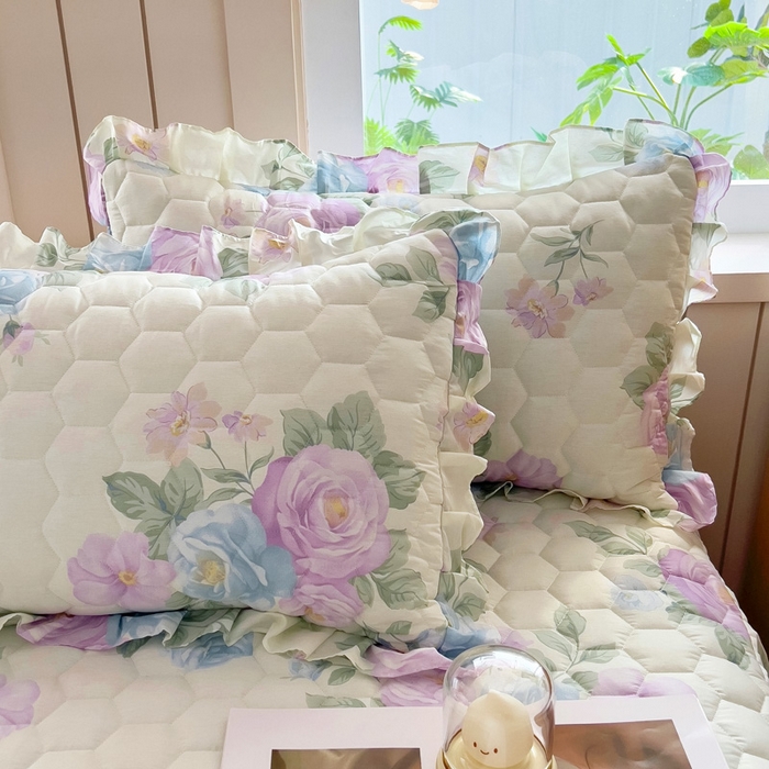 91家纺网 家纺一手货源 找家纺 （总）2025新款全棉夹棉床裙全棉床裙