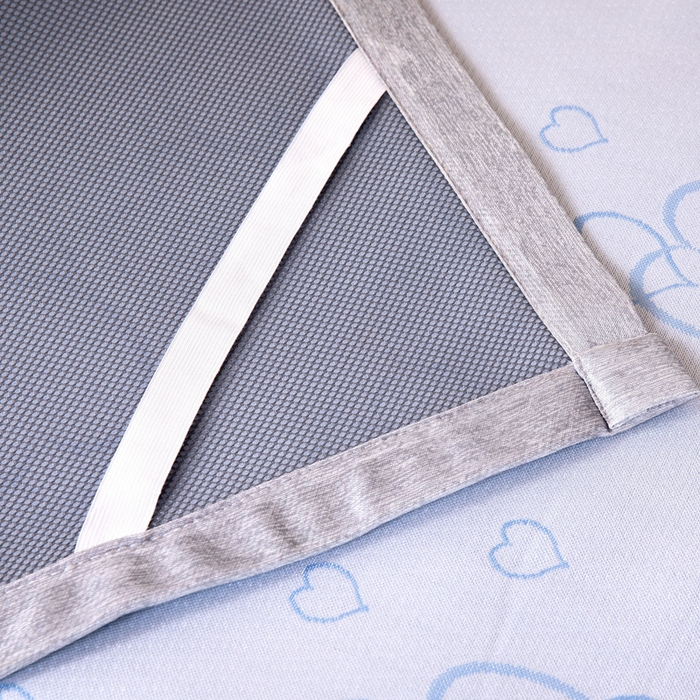 91家纺网 家纺一手货源 找家纺 凌云 2025新款学生宿舍提花凉感冰丝席 心海-蓝