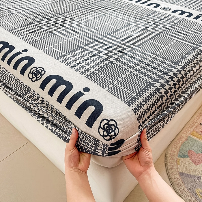 91家纺网 家纺一手货源 找家纺 晓时候2025新款老粗布床笠凉席 潮流米兰