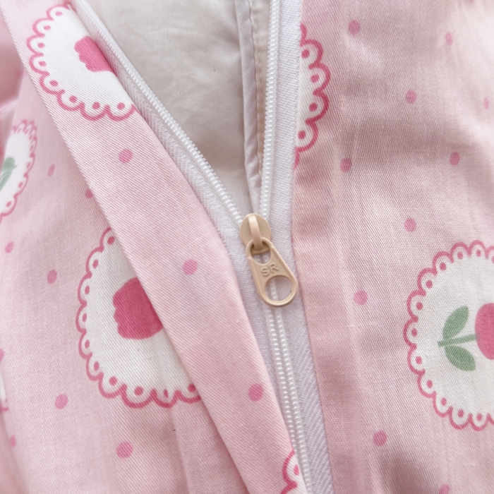 91家纺网 家纺一手货源 找家纺 花西夫人2025新款13372纯棉印花全棉四件套床单床笠款波点郁金香