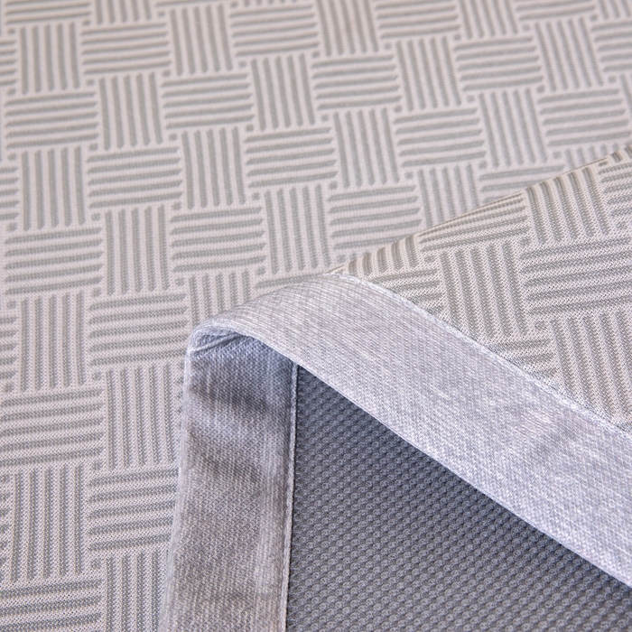 91家纺网 家纺一手货源 找家纺 凌云 2025新款学生宿舍提花凉感冰丝席 菱格-灰