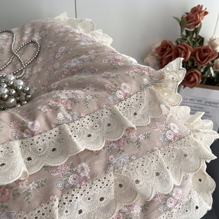 91家纺网 家纺一手货源 找家纺 莱豫2025新款法式纯棉夏被春秋被 花海玉