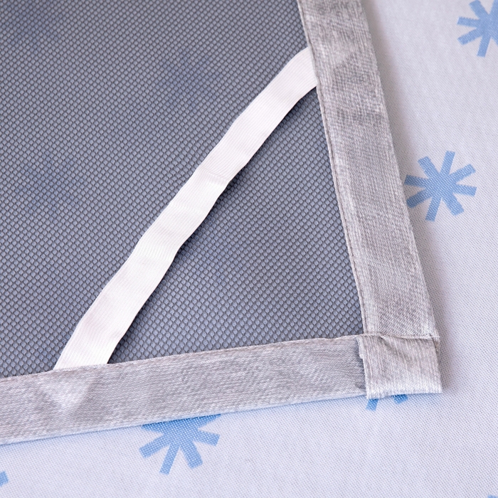 91家纺网 家纺一手货源 找家纺 凌云 2025新款学生宿舍提花凉感冰丝席 雪漾-蓝