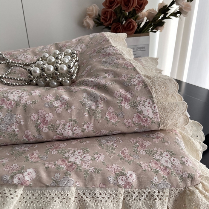 91家纺网 家纺一手货源 找家纺 莱豫2025新款法式纯棉夏被春秋被 花海玉