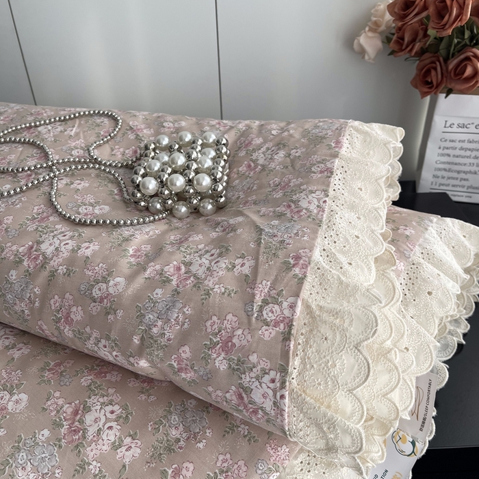 91家纺网 家纺一手货源 找家纺 莱豫2025新款法式纯棉夏被春秋被 花海玉