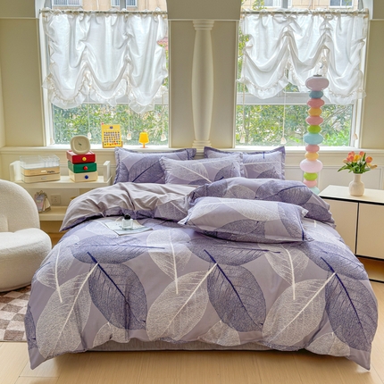 91家纺网 家纺一手货源 找家纺 （总）佑佳家纺 2025年新款铂金棉芦荟棉学生三件套四件套 单被套 单枕套「支持定做各种尺寸」