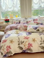 91家纺网 家纺一手货源 找家纺 佑佳家纺 2025年新款铂金棉芦荟棉学生三件套四件套 单被套 单枕套「支持定做各种尺寸」 安娜花园