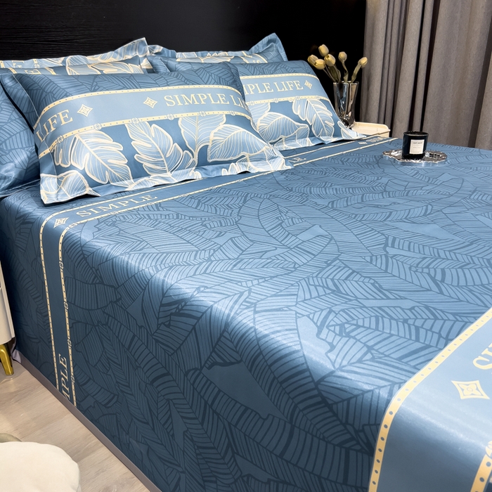 91家纺网 家纺一手货源 找家纺 许林 2025新款冰丝凉席床单款凉席三件套-天堂鸟