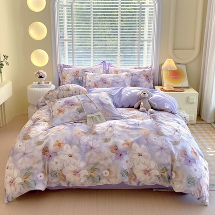 91家纺网 家纺一手货源 找家纺 （总）星期三家纺 2025年3月新款铂金全棉13372四件套（加老板微信有会员价）（加微信有会员价）