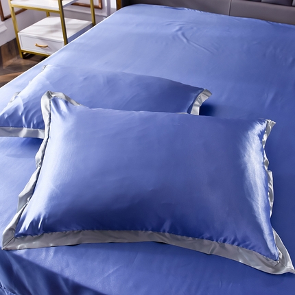 经年 2025年奢华真丝手感水洗冰丝天丝单枕套-初见系列 直播爆款 初见-雪青紫