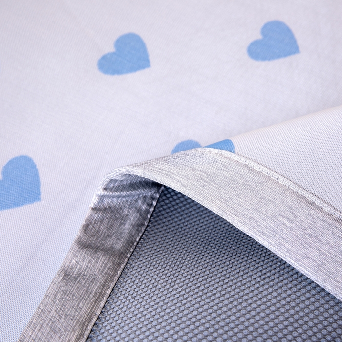 91家纺网 家纺一手货源 找家纺 凌云 2025新款学生宿舍提花凉感冰丝席 甜心-蓝