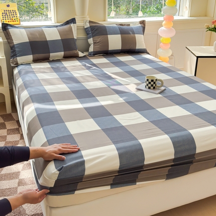 佑佳家纺 2025年新款铂金棉芦荟棉单床笠，有配套枕套「支持定制各种尺寸」 威尼斯