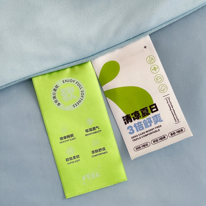 91家纺网 家纺一手货源 找家纺 大彩家居 2025新款凉感丝大版数码印花夏凉被 南瓜恐龙-蓝