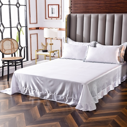 91家纺网 家纺一手货源 找家纺 （总）经年 2025年奢华真丝手感水洗冰丝天丝单床单-初见系列 直播爆款