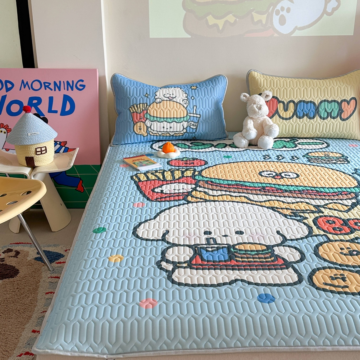 91家纺网 家纺一手货源 找家纺 （总）美乐迪家纺2025新款凉感丝乳胶凉席夏被夏凉被空调被