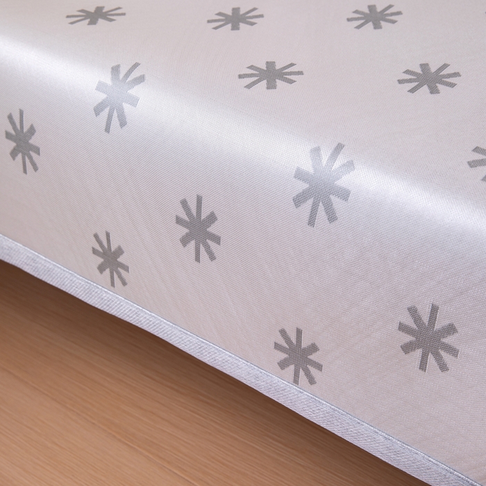 91家纺网 家纺一手货源 找家纺 凌云 2025新款学生宿舍提花凉感冰丝席 雪漾-灰