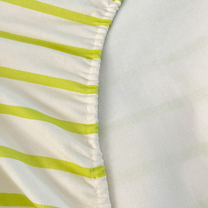 91家纺网 家纺一手货源 找家纺 雅居纺家纺 2025春夏新款全棉纯棉绣花A类老粗布单床笠床笠单件 老粗布-发财树