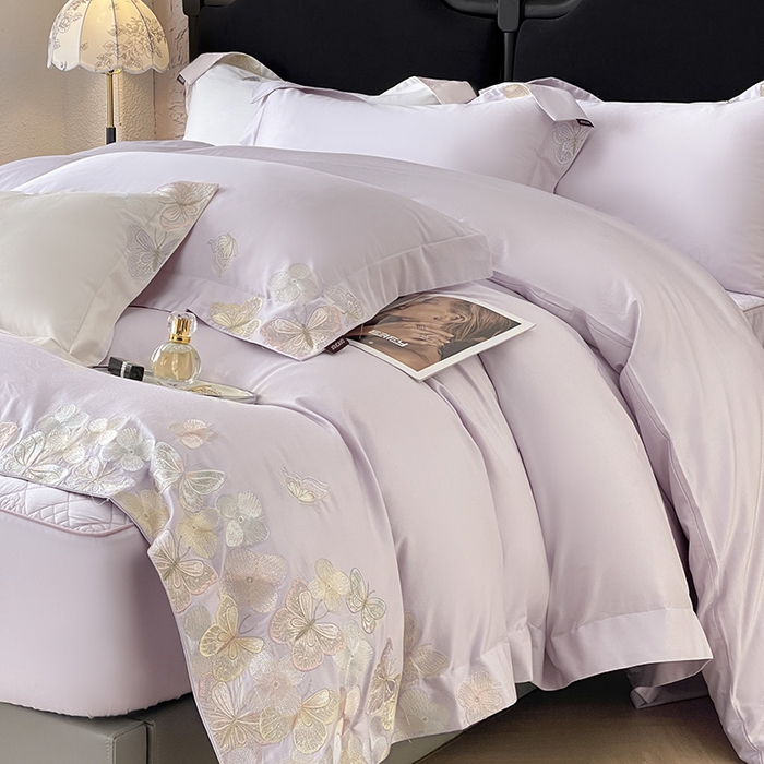 91家纺网 家纺一手货源 找家纺 （总）直播爆款A类100支长绒棉夹棉床盖床笠四件套全棉纯棉床单加厚高端重工刺绣四季款床上用品