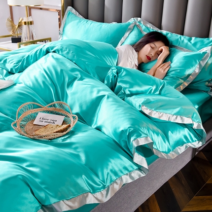 91家纺网 家纺一手货源 找家纺 （总）经年  2025年奢华真丝手感水洗冰丝天丝单被套-初见系列 直播爆款