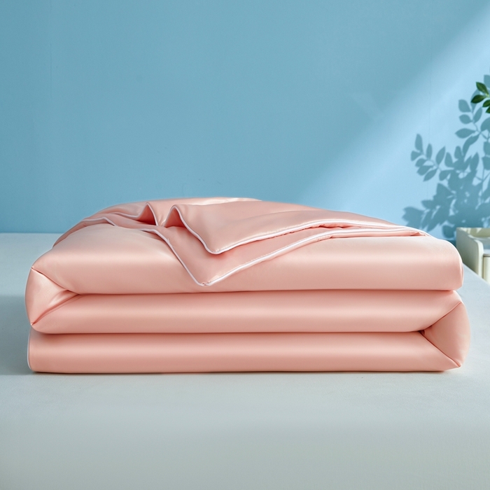 91家纺网 家纺一手货源 找家纺 芊梵 2025新款凉感丝夏被20%氨纶+80%锦纶夏凉被空调被 冰肌玉