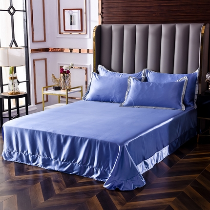 经年 2025年奢华真丝手感水洗冰丝天丝单床单-初见系列 直播爆款 初见-雪青紫