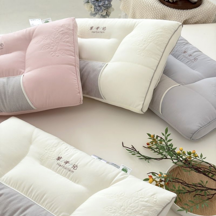 91家纺网 家纺一手货源 找家纺 爱尚家枕芯 2025新款植物精华抗菌草本枕枕头枕芯 白色（48*74cm/只）