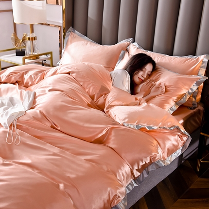 经年  2025年奢华真丝手感水洗冰丝天丝单被套-初见系列 直播爆款 初见-古典玉