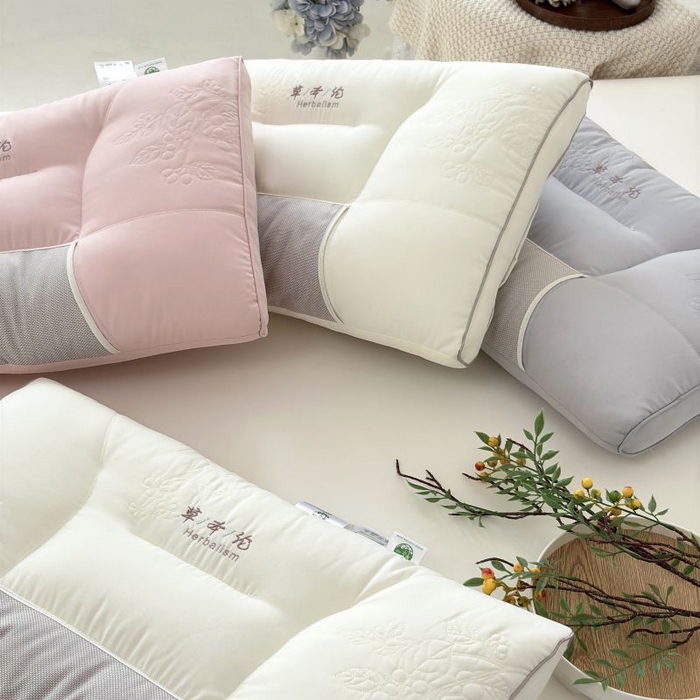 91家纺网 家纺一手货源 找家纺 爱尚家枕芯 2025新款植物精华抗菌草本枕枕头枕芯 灰色（48*74cm/只）