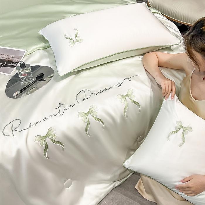 91家纺网 家纺一手货源 找家纺 （总）如一 2025新款水洗冰丝麻绳夏被四件套-初夏