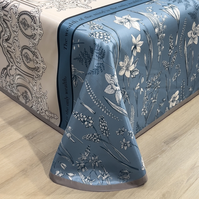 91家纺网 家纺一手货源 找家纺 许林 2025新款冰丝凉席床单款凉席三件套-观夏