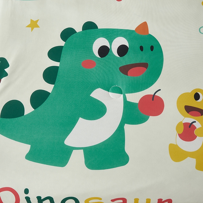 91家纺网 家纺一手货源 找家纺 荷马之梦 2025新款卡通数码印花大版针织棉儿童夏被-绵绵系列 恐龙伙伴