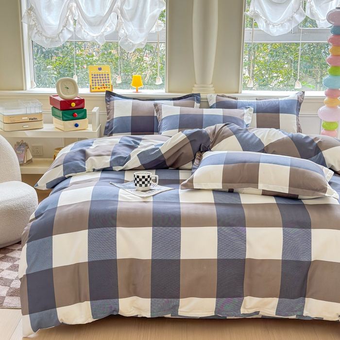 91家纺网 家纺一手货源 找家纺 佑佳家纺 2025年新款铂金棉芦荟棉学生三件套四件套 单被套 单枕套「支持定做各种尺寸」 威尼斯