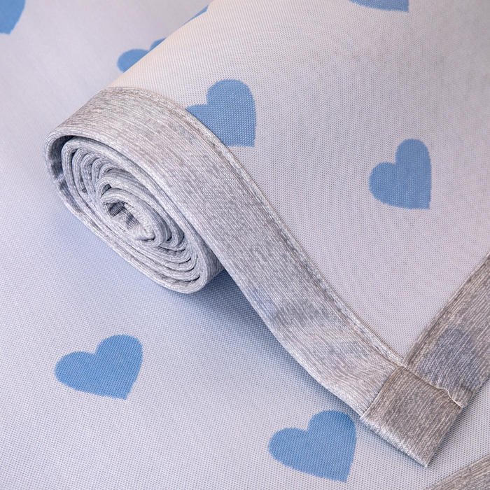 91家纺网 家纺一手货源 找家纺 凌云 2025新款学生宿舍提花凉感冰丝席 甜心-蓝